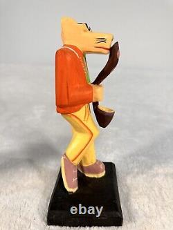 Four Rare Hand Carved Painted Folk Art Zoot Suit Coyote Musicians Band Sculpture