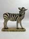 Frank Pickle Georgia Outsider Folk Art Carved Painted Wooden Zebra 1985 C10
