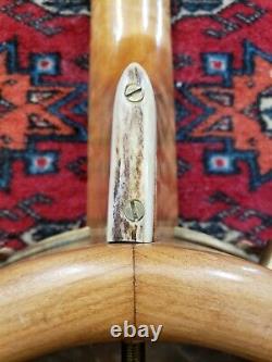 Fretless carved luthier built folkart minstrel banjo 5 string