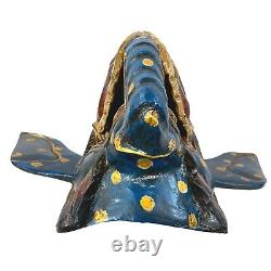 Ganesha Elephant Mask Balinese folk art Remover of Obstacles Hand Carved wood