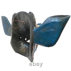 Ganesha Elephant Mask Balinese folk art Remover of Obstacles Hand Carved wood