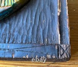 George Washington Hand Carved & Painted Antique Profile Bust, New England Estate