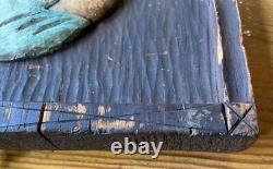 George Washington Hand Carved & Painted Antique Profile Bust, New England Estate