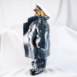 Grandpa Vintage 1930's Nautical Boat Captain Sculpture Statue 9L x 6.5W