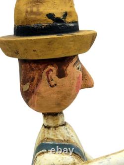 Great 2004 Folk Art Hand Carved Farmer by Robert Holland East Longmeadow Mass 8