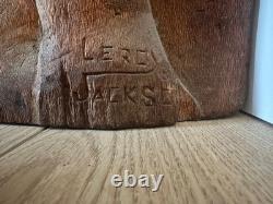 Great African-American Carving, Large And Striking, Folkl Leroy Jacson 1980's
