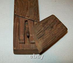 Great Old Antique Vtg Ca 1900s Erotic Folk Art Wooden Man in Coffin With Window