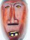 Guatemalan Hand Carving Guatemala Folks Art Wood Mask. Red Devil Detailed