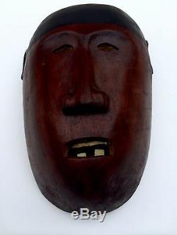 Guatemalan Hand Carving Guatemala folks art Wood Mask. Red Devil detailed