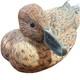 Hand Carved Painted Signed Folk Art Wood Duck Decoy Pintail Mike & Nancy Scherer