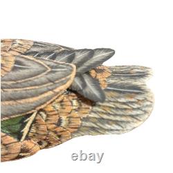 HAND CARVED PAINTED SIGNED FOLK ART WOOD DUCK DECOY PINTAIL Mike & Nancy Scherer