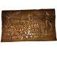 Hand Carved Wood Wall Hanging Relief Plaque Paete Bayanihan Mahogany Huge 40