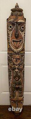 HUGE Vintage Sepik River Abstract Sculpture Folk Art Papua New Guinea Carving