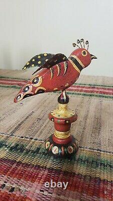 H. Michener Folk Art Carved and Painted Bird Bucks County PA