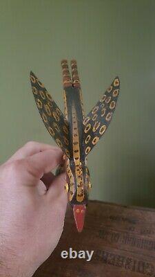 H. Michener Folk Art Carved and Painted Bird Bucks County PA