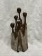 Hand Carved African Mahogany Sculpture Tribal Tree Of Life Style Folk Art