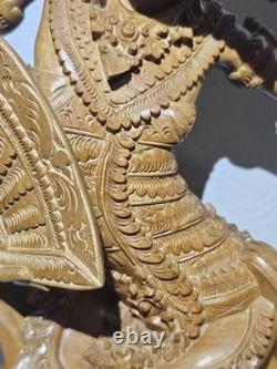 Hand Carved Balinese Dancer 2003 14 Folk Art Indonesia Intricate Detail