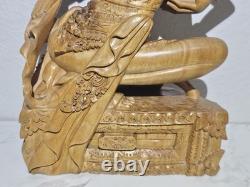 Hand Carved Balinese Dancer 2003 14 Folk Art Indonesia Intricate Detail