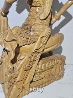 Hand Carved Balinese Dancer 2003 14 Folk Art Indonesia Intricate Detail