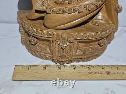 Hand Carved Balinese Dancer 2003 14 Folk Art Indonesia Intricate Detail