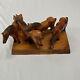 Hand Carved By Art Gallant Folk Art Horses