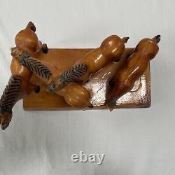 Hand Carved By Art Gallant Folk Art Horses