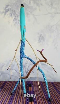 Hand Carved Cedar Folk Art Coyotebuck