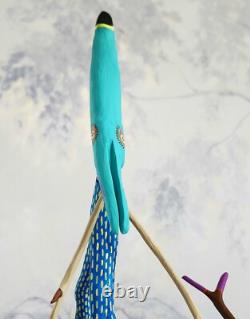 Hand Carved Cedar Folk Art Coyotebuck