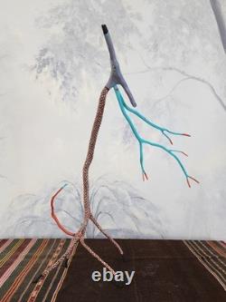 Hand Carved Cedar Folk Art Short Tailed Coyotebuck