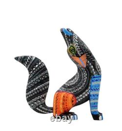 Hand Carved Coyote Alebrije Oaxaca Mexican Folk Art Wood Sculpture