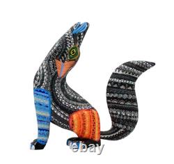 Hand Carved Coyote Alebrije Oaxaca Mexican Folk Art Wood Sculpture
