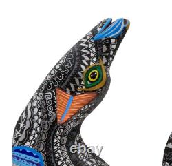 Hand Carved Coyote Alebrije Oaxaca Mexican Folk Art Wood Sculpture