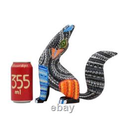 Hand Carved Coyote Alebrije Oaxaca Mexican Folk Art Wood Sculpture