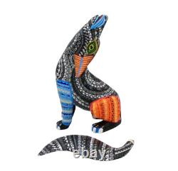 Hand Carved Coyote Alebrije Oaxaca Mexican Folk Art Wood Sculpture