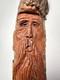 Hand Carved Folk Art Burl Wood Spirit Bearded Man Exhaling Signed & Numbered