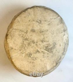 Hand-Carved Folk Art Stone Face Effigy Sculpture Early 20th Century