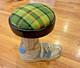 Hand-carved Folk Art Wood Footstool W Sneaker Shoe Stool Age Unknown Wow