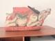 Hand-carved Painted Wooden Ox / Bull Figure Asian Folk Art Sacred Nandi Styl