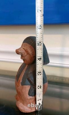 Hand Carved Troll by Bengt Brask Authentic Wooden Folk Art Figurine 5.5 Inches