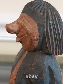 Hand Carved Troll by Bengt Brask Authentic Wooden Folk Art Figurine 5.5 Inches