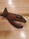 Hand Carved Vintage Wood Fish Picasso Triggerfish 12 Folk Art Signed