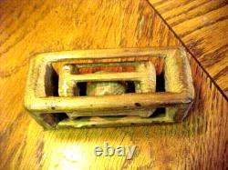 Hand Carved Wood Ball in Cage inside Cage Wood Whimsey Folk Art BSA Merit Badge