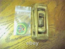 Hand Carved Wood Ball in Cage inside Cage Wood Whimsey Folk Art BSA Merit Badge