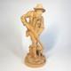 Hand-carved Wood Statue Hunter With Dog By Karl F&uuml;hrler Oberammergau -signed