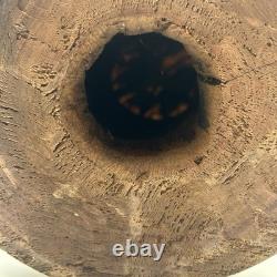 Hand Carved Wooden Djembe Drum 21 Tribal Face African Style Folk Art Japan