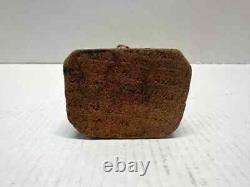 Hand Carved Wooden Man Figurine Vintage Folk Art Character in Rustic Clothing