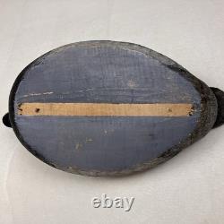 Hand Carved Wooden Redhead Duck Decoy Vintage Folk Art Carved Painted