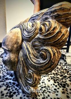 Hand Carved (kauri Wood), Family Of 4 Pacific Island Rustic Art Piece