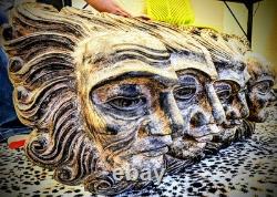 Hand Carved (kauri Wood), Family Of 4 Pacific Island Rustic Art Piece