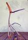 Hand-carved Cedar Folk Art Long Tailed Unicorn
